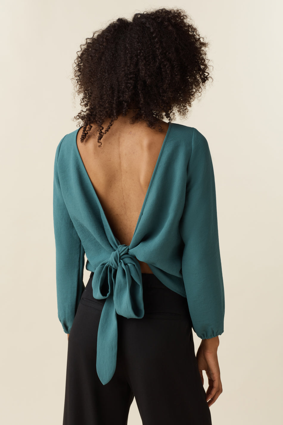 The Long Sleeve Wrap Top